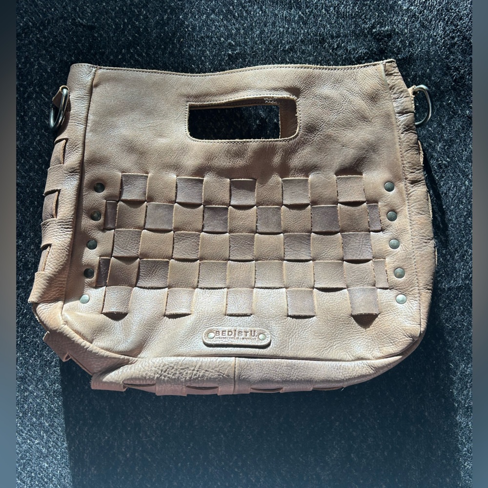 BED|STU Taupe Woven Leather Bag - Picture 2 of 6